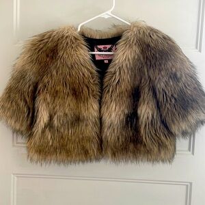 Juicy Couture Faux Fur Shrug - size XS